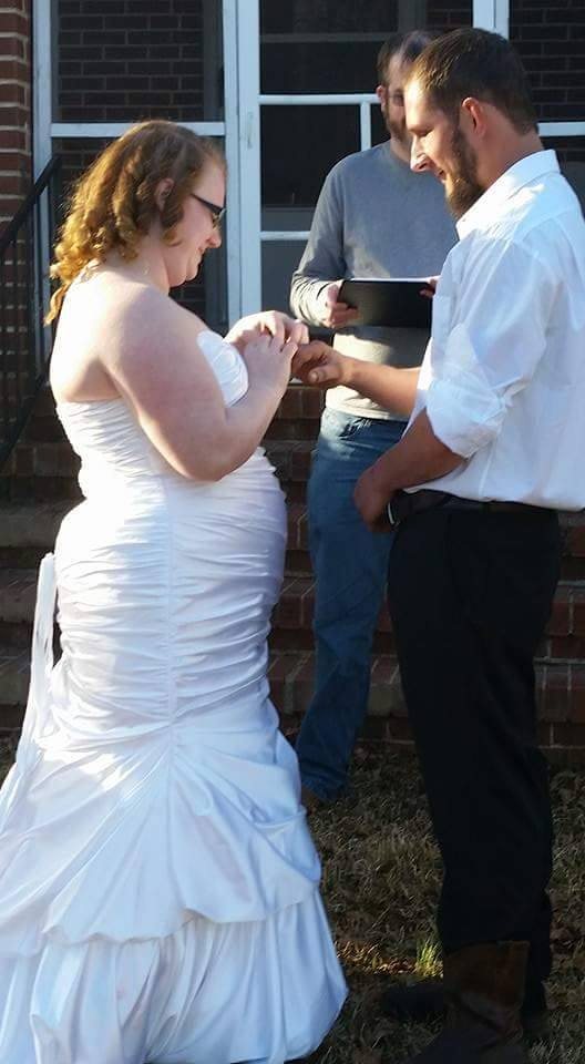 Wedding ceremony in Griffin, Georgia